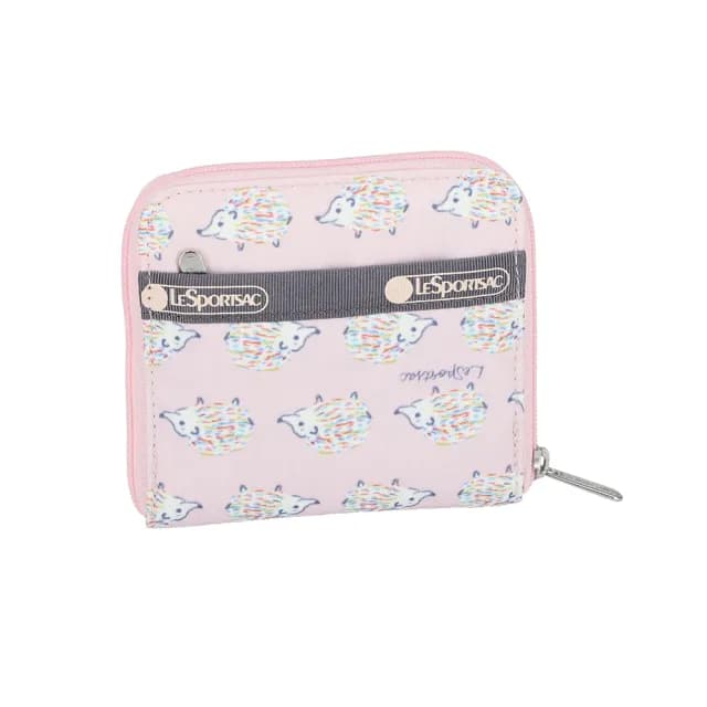 【Lesportsac】簡約極簡輕薄錢包 卡夾 鈔票夾 送禮 禮物 女包 男包 禮物 送禮(北國小刺蝟)