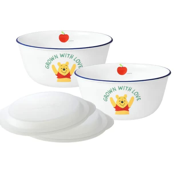 【CorelleBrands 康寧餐具】小熊維尼開心農場系列拉麵碗贈四入組