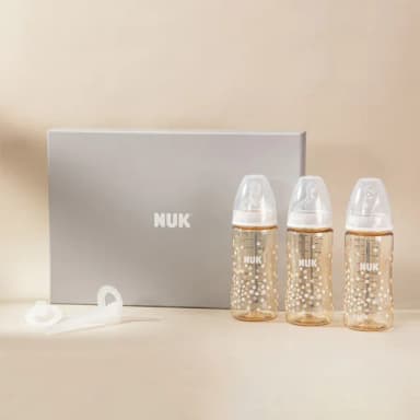 【NUK 官方直營】NUK防脹氣感溫奶瓶新生兒禮盒