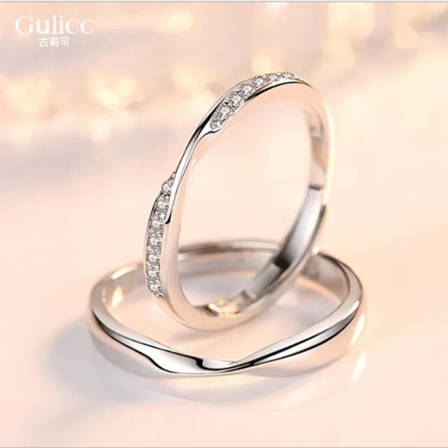 【Golicc】對戒 莫比烏斯 扭轉情侶戒(七夕 情人節 生日 造型戒 食指戒 尾戒 禮物)