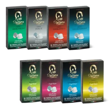【義大利CaffeDonCortez】8種風味 100顆咖啡膠囊(誠品生活代理)Nespresso兼容(效期2026. 03. 05)