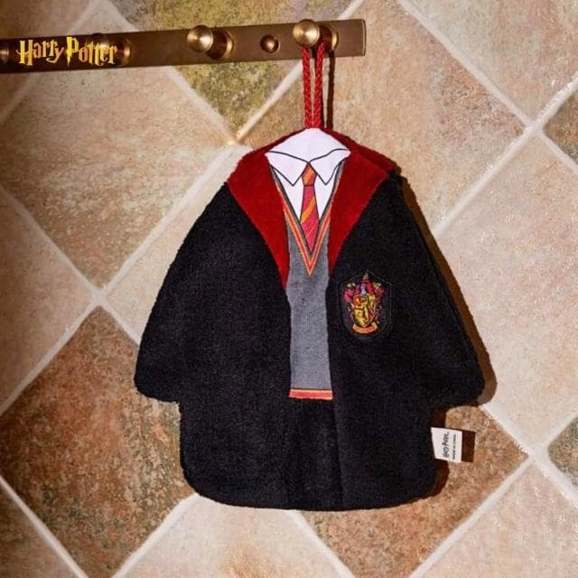 【Harry Potter 哈利波特】正版哈利波特葛來分多學校長袍造型擦手巾毛巾(閨蜜女友男友兒童交換聖誕禮物)