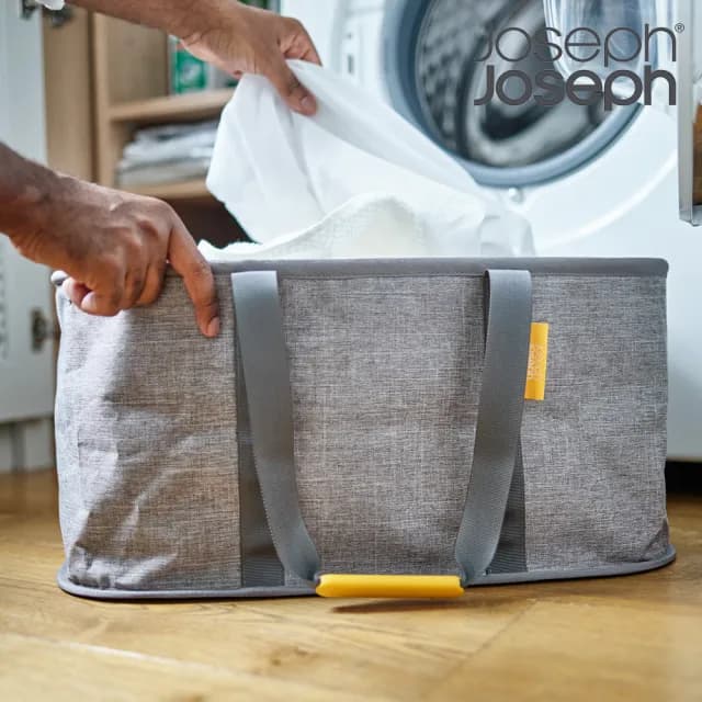 【Joseph Joseph】可折疊洗衣提籃-35L(母親節禮物 摺疊 洗衣籃 髒衣籃 手提籃)