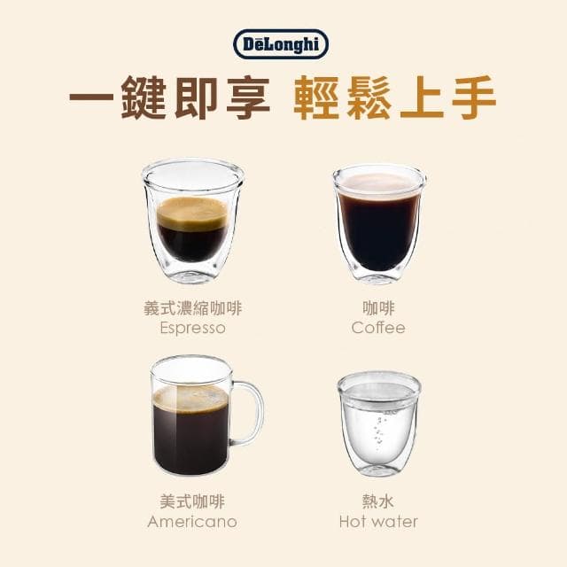 【Delonghi】年度新機ECAM 220.22.SB 全自動義式咖啡機(Start 系列 義式咖啡控必備)