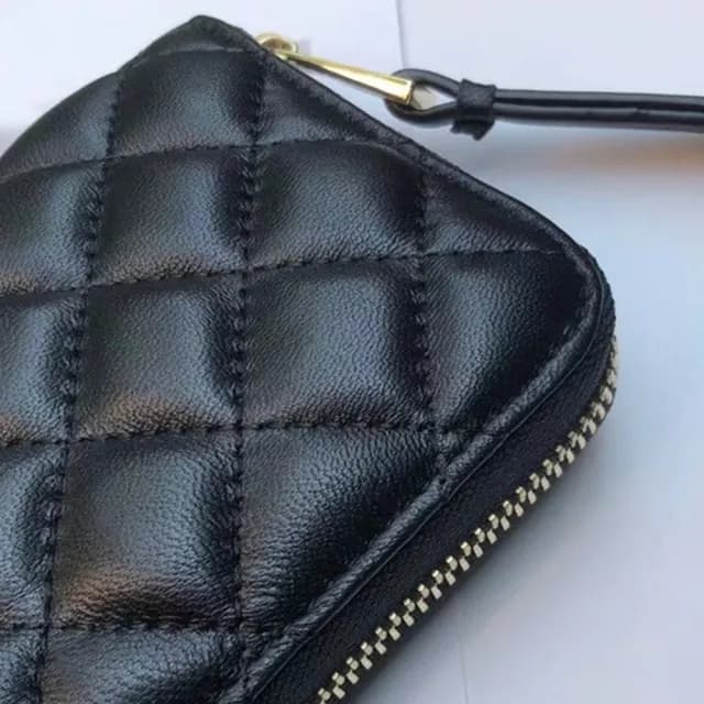 【LEESA】雙11 羊皮長夾\錢包\真皮錢包\真皮包包\手拿包\菱格包\長款錢包\女生錢包\菱格長夾\小