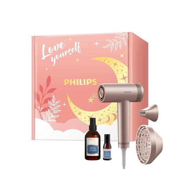 【Philips 飛利浦】BLDC 高速負離子護髮吹風機BHD837/11(歐舒丹噴霧禮盒組)