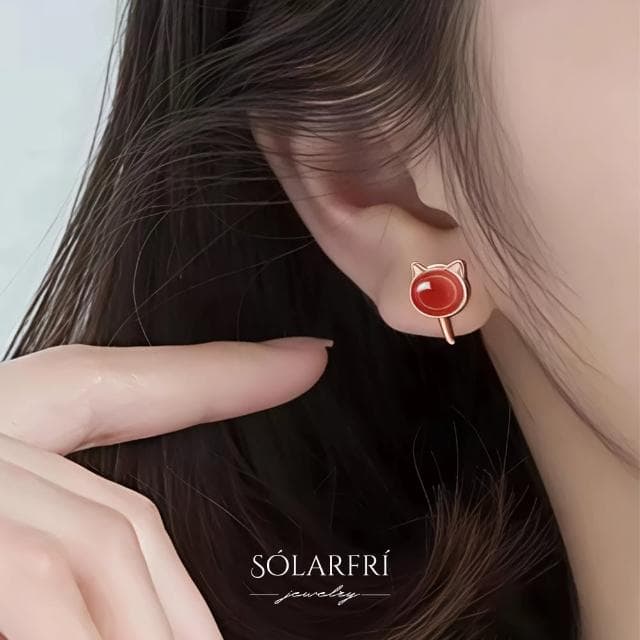 【SOLARFRi】耳夾式耳環｜貓耳款無耳洞專用親膚材質配戴舒適 附品牌禮盒包裝(閨蜜情人女友母親老婆禮物)