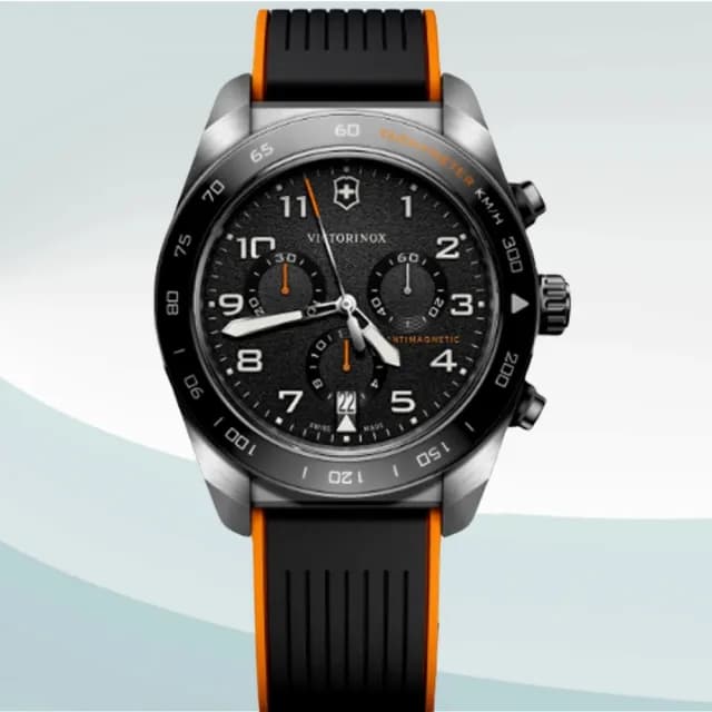 【VICTORINOX 瑞士維氏】Swiss Army 數字 計時碼錶 手錶 送禮 禮物推薦(VISA-242050)