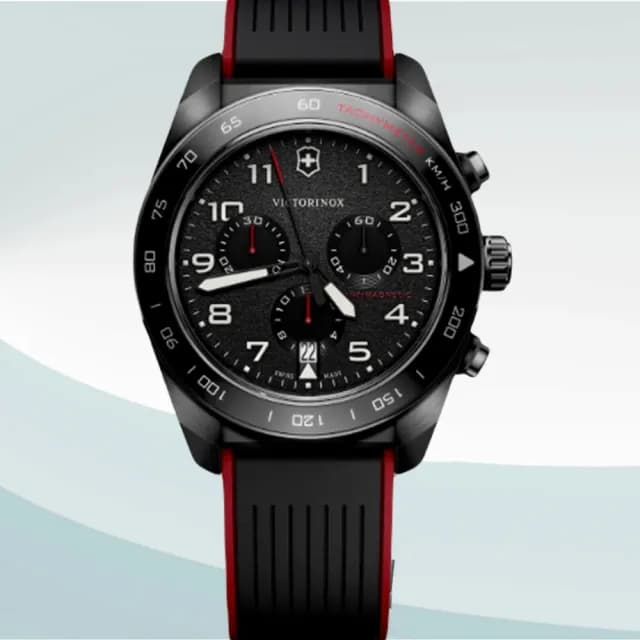 【VICTORINOX 瑞士維氏】Swiss Army 數字 計時碼錶 手錶 送禮 禮物推薦(VISA-242051)