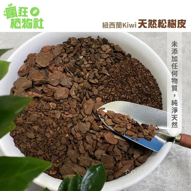 【天然介質】紐西蘭Kiwi天然松樹皮 4號小粒3-8mm(盆栽鋪設緩衝 防雜草 蘭花栽培 鹿角蕨栽培 瘋狂植物社)