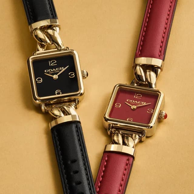 【COACH】Cass 方形數字女錶-22mm 母親節 送禮 禮物(CO14504358)