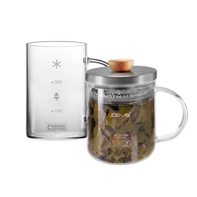 【Driver】獨享冷熱兩用沖茶壺組(泡茶杯 泡茶壺 沖茶壺 耐熱玻璃壺 馬克杯 玻璃杯 茶器 茶具 茶壺茶杯組)