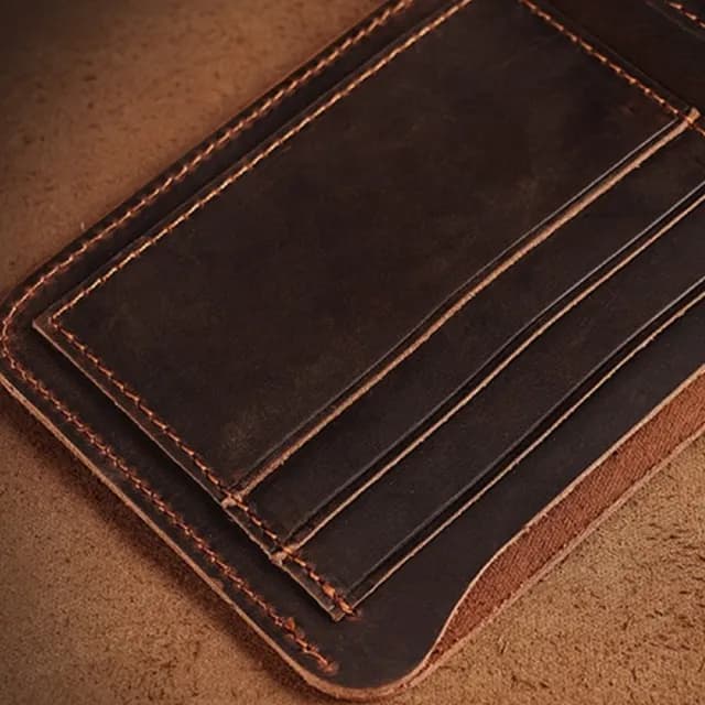 【LEESA】雙11 錢包\短夾\瘋馬皮錢包\皮夾短夾\美金皮夾\牛皮短夾\禮物\錢包