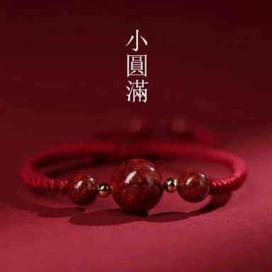 【Penny珮妮】晶體硃砂手繩手鍊12mm(母親節 送女友 交換禮物 生日禮 情人節 尾牙 新年 結婚)