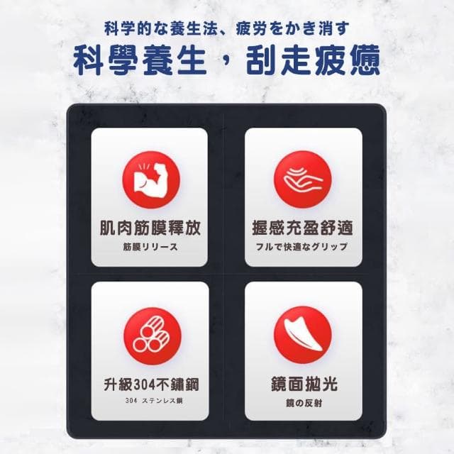 【DR.Story】日式好評大師筋膜刀放鬆按摩鋁箱組(生日禮物 按摩首選)