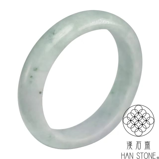 【漢石齋】情人節禮物 天然翡翠A貨 手鐲玉鐲 飄花種(手圍18.5/版寬13.9mm)