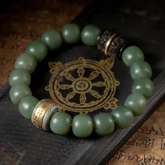 【LEESA】和田玉手鍊\且末藍\s925銀\手串\天然黑檀\佛珠手鍊\單圈\玉石手鍊\銀銅鑲嵌\男生