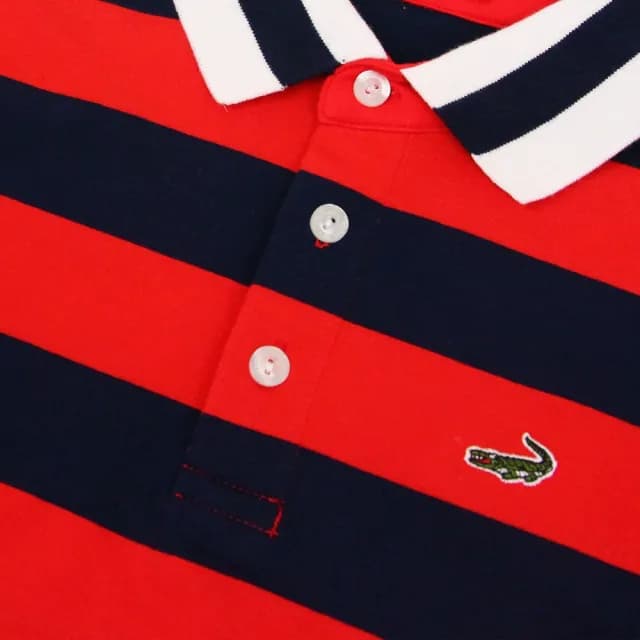 【Crocodile Junior 小鱷魚童裝】『小鱷魚童裝』經典條紋POLO衫(產品編號 : C67130-01 小童款)