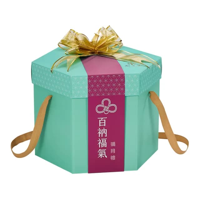 【御守護 Purestore】彌月禮盒 百衲福氣-女寶款(彌月禮 生日禮 滿月禮 新生兒禮)