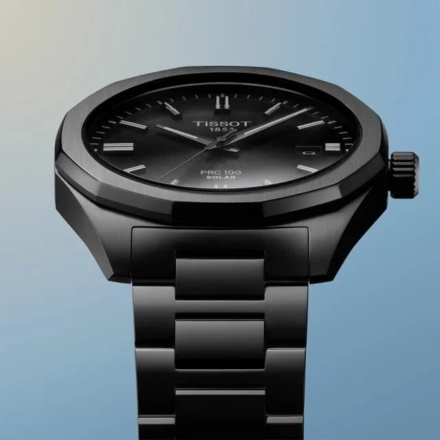 【TISSOT 天梭】PRC 100系列 李棟旭配戴款 太陽能 經典時尚腕錶 父親節 禮物 送禮 推薦(T1514223305100)