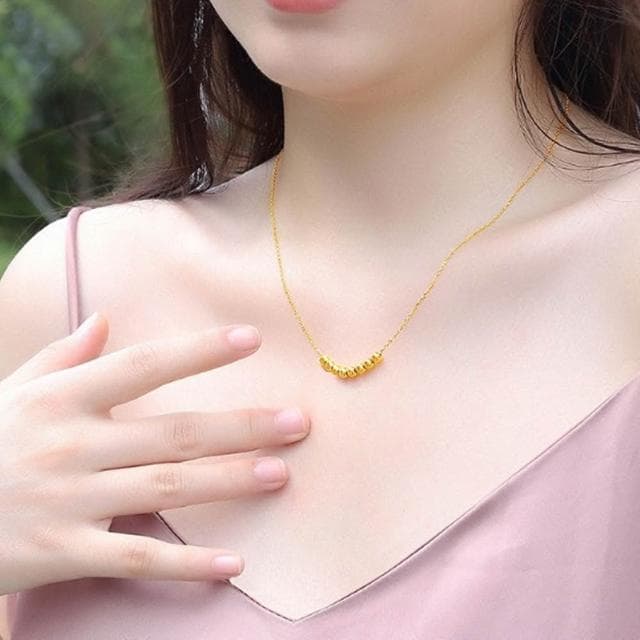 【Penny珮妮】黃金999轉運金珠八方來財項鍊吊墜(母親節 送女友 交換禮物  生日禮 情人節 尾牙 新年 結婚)