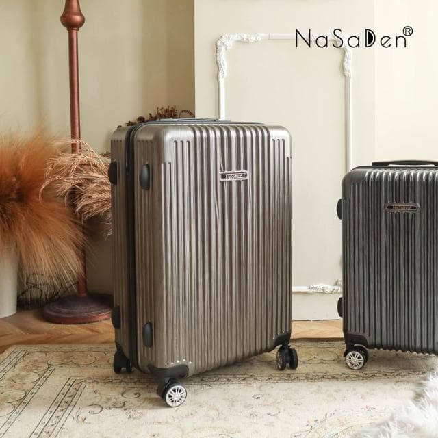 【NaSaDen 納莎登】29吋 二代新無憂 髮絲紋霧感拉鍊行李箱 復刻駝金/米羅鈦(輕量防刮 質感素色系)