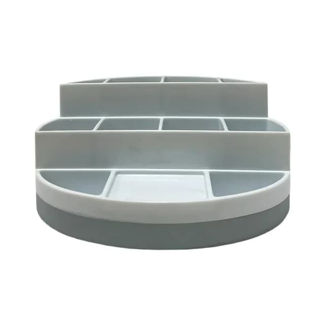【金德恩】旋轉收納置物盒一入(保養品 口紅架 化妝品 收納盒 整理盒)