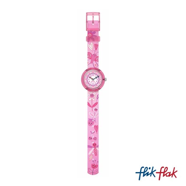 【Flik Flak】兒童錶 HAPPY MEADOW 兒童手錶 兒童禮物 瑞士錶 編織錶帶(31.85mm)