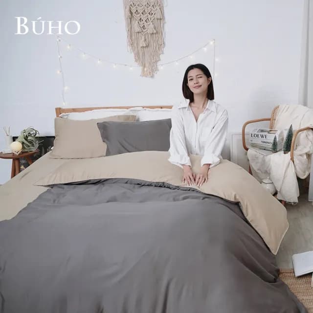 【BUHO 布歐】絲滑星鑽100支純天絲™3.5尺單人二件式床包枕套組-台灣製(多款任選)
