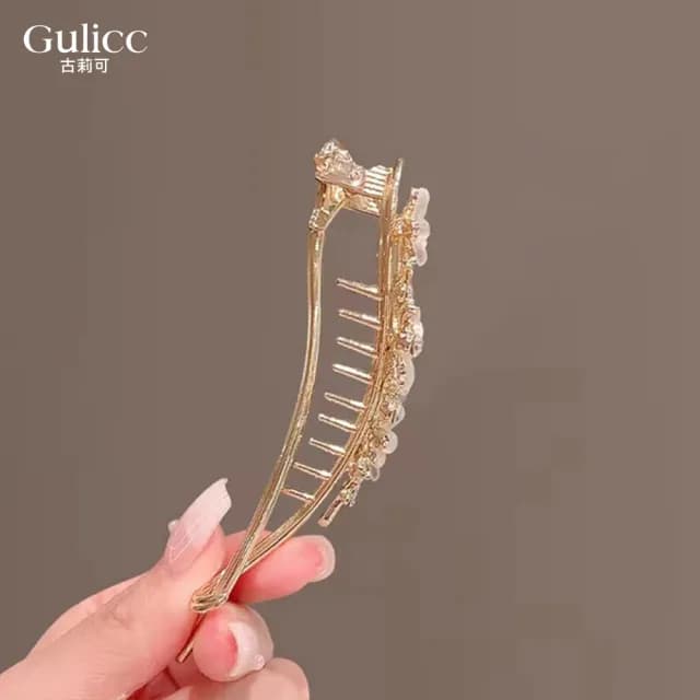 【Golicc】髮夾 閃鑽輕奢 扭扭夾(七夕 情人節 生日 髮飾 頭飾 鯊魚夾 抓夾 禮物)