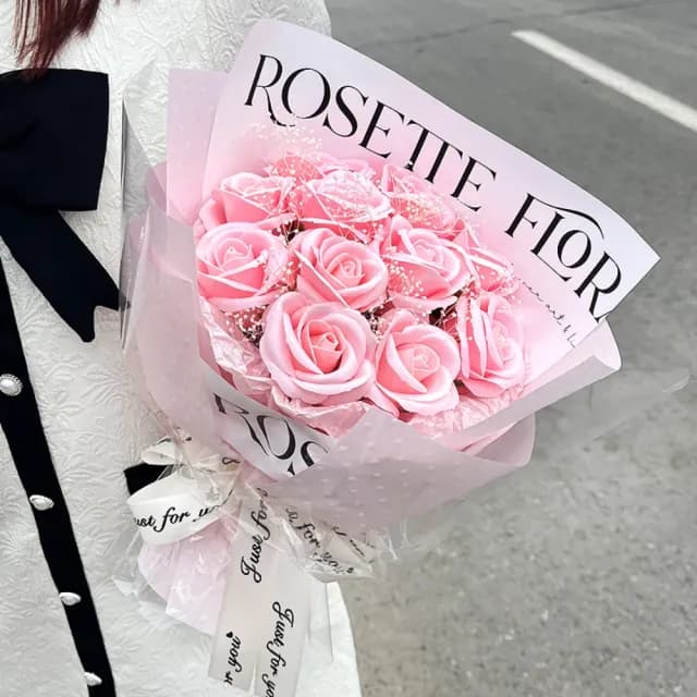 【其他】香皂玫瑰花束 小香風花束(情人節 生日禮物 送女孩 畢業花束 交換禮物 教師節)