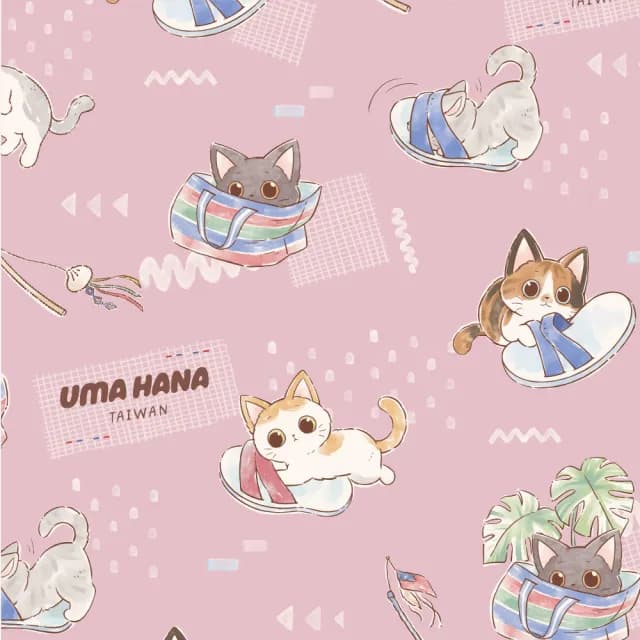 【uma hana】情人節禮物 台派喵大三層收納防水的三拉長零(零錢包/長零錢包/隨身收納包/防水包)