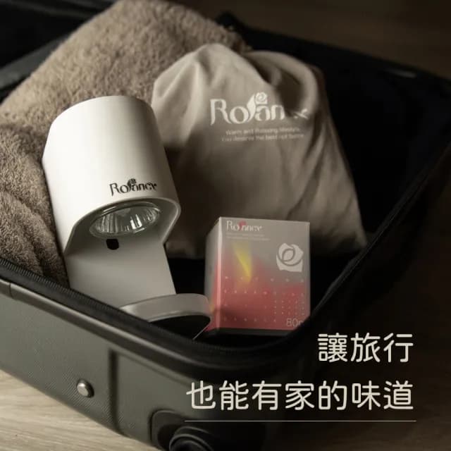 【Rofancy 洛帆晞】80g蠟燭組合＋Ｍini旅行融蠟燈-安全認證(組合價)
