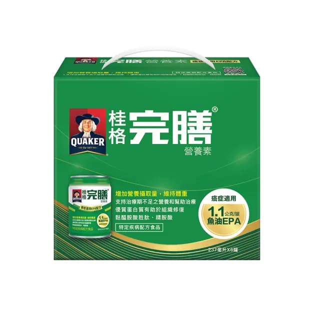 【桂格完膳】癌症適用EPA配方禮盒237mlx6入熱帶水果風味(中秋節禮盒/送禮推薦)