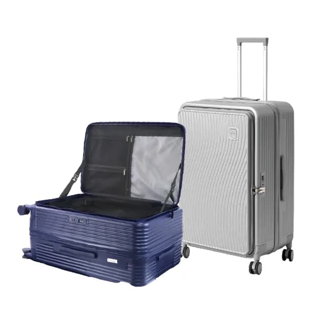 【KINYO】28吋超能裝前開式行李箱 海關鎖 靜音飛機輪 可加大(KLG-2000)