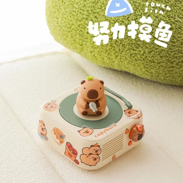 【愛戀花草】卡皮巴拉藍芽音響喇叭(四款可愛造型、立體環繞音響、D008)