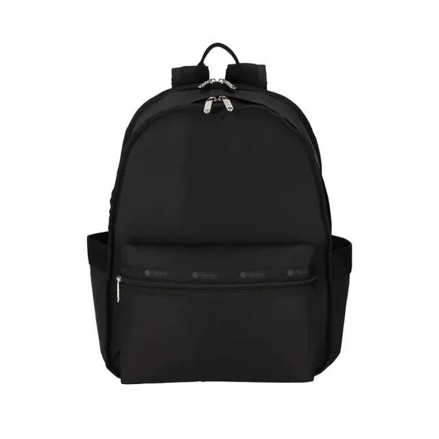 【Lesportsac】健行後背包 書包 運動背包 送禮 禮物(永恆黑)