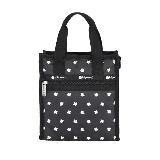 【Lesportsac】迷你方型托特包 隨身小包 手提袋 送禮 禮物 女包 男包 情人節禮物(俏皮小雛菊)