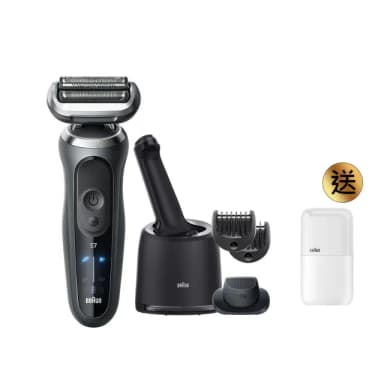 【BRAUN 百靈】7系列PRO 智能靈動電動刮鬍刀/電鬍刀-附鬢角刀 清潔座 德國製造(72-G7500cc)