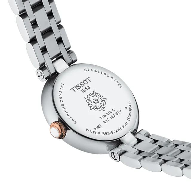 【TISSOT 天梭 官方授權】BELLISSIMA 羅馬石英女錶 手錶 送禮 推薦(T1260101101300)