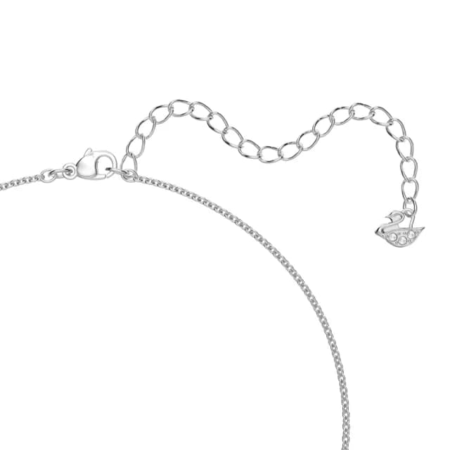 【SWAROVSKI 施華洛世奇】Teddy 鏈墜 泰迪熊 粉紅色 鍍白金色(情人節禮物)