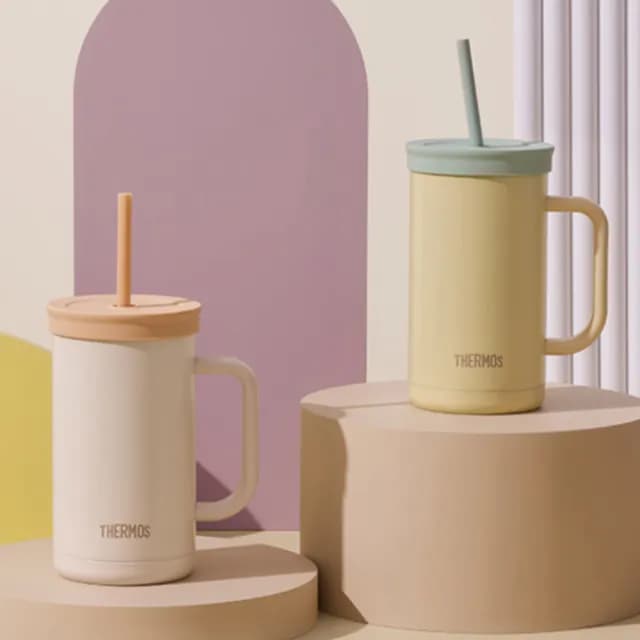 【THERMOS 膳魔師】可進洗碗機不鏽鋼真空吸管杯720ml(TKHA-720)
