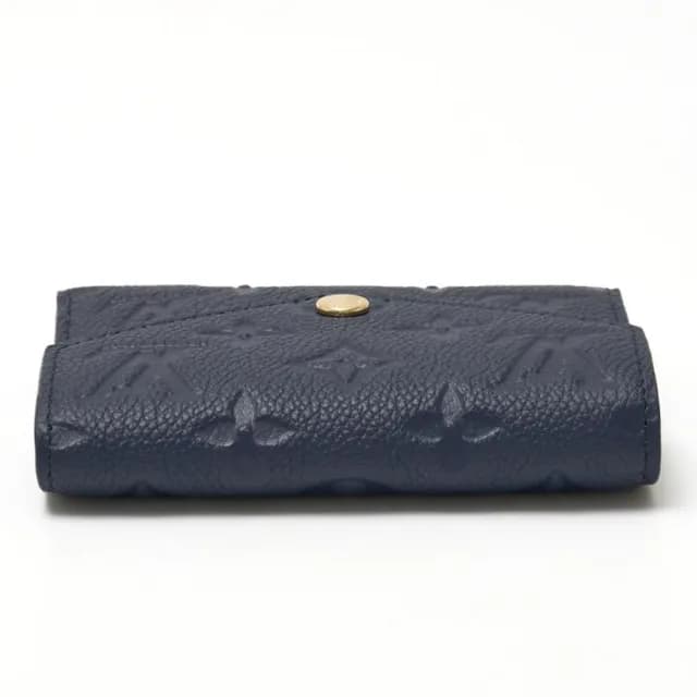 【Louis Vuitton 路易威登】M83590經典Monogram壓花Victorine系列三折錢包短夾(海軍藍)