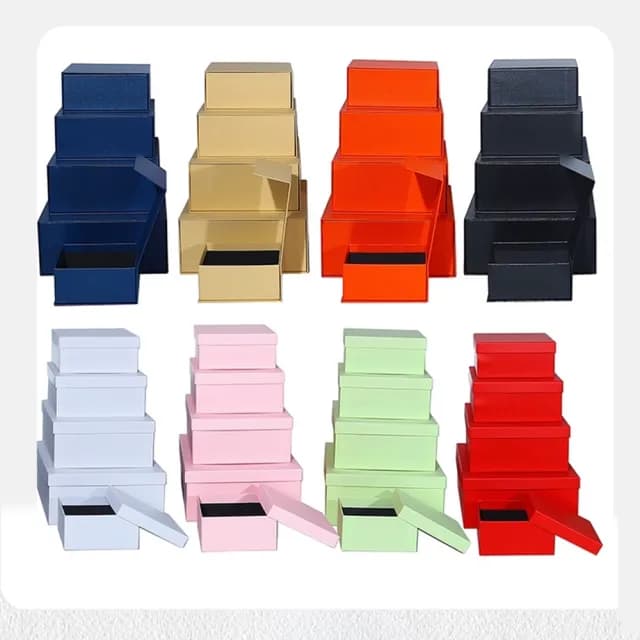 【橘魔法】素色精美禮盒(紙盒 禮品盒 禮物盒 禮品包裝 週歲 送禮 生日禮盒 情人節 禮物 紀念日禮物)