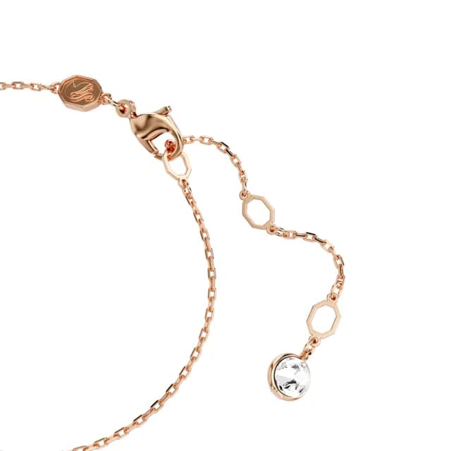 【SWAROVSKI 施華洛世奇】Connexus 手鏈 混合式切割 心形 粉紅色 多種金屬潤飾(情人節禮物)