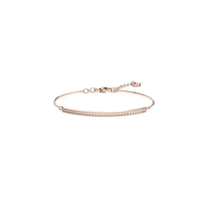 【SWAROVSKI 施華洛世奇】Only 手鏈 白色 鍍玫瑰金色