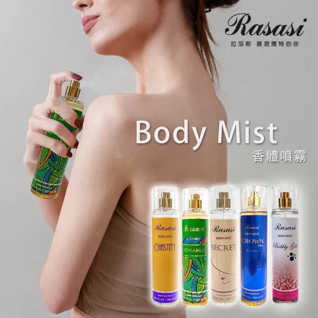 【Rasasi 拉莎斯】Body Mist 香體噴霧香水 250ml 多款任選(杜拜原裝_專櫃公司貨)