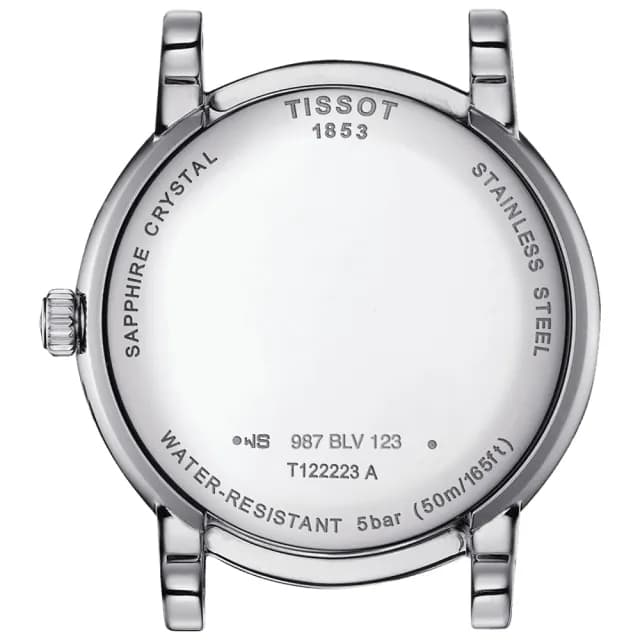 【TISSOT 天梭 官方授權】Carson 羅馬月相石英女錶-32mm 手錶 送禮 推薦(T1222231635300)