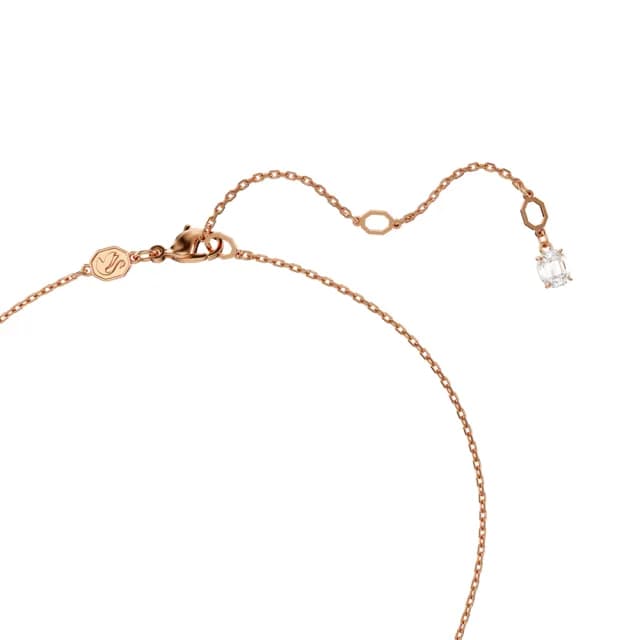 【SWAROVSKI 施華洛世奇】Idyllia 套裝 心形 粉紅色 鍍玫瑰金色