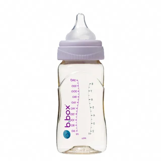 【b.box 澳洲】b.box PPSU嬰兒寬口圓孔奶瓶240mlX2+180mlX1